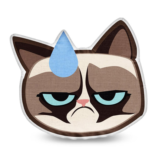 Grumpy Cat Sweat Throw Pillow