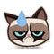 Grumpy Cat Sweat Throw Pillow