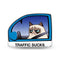 Grumpy Cat Traffic Sucks Throw Pillow