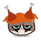Grumpy Cat Turkey Hat Throw Pillow