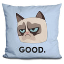 Grumpy Cat Good Throw Pillow
