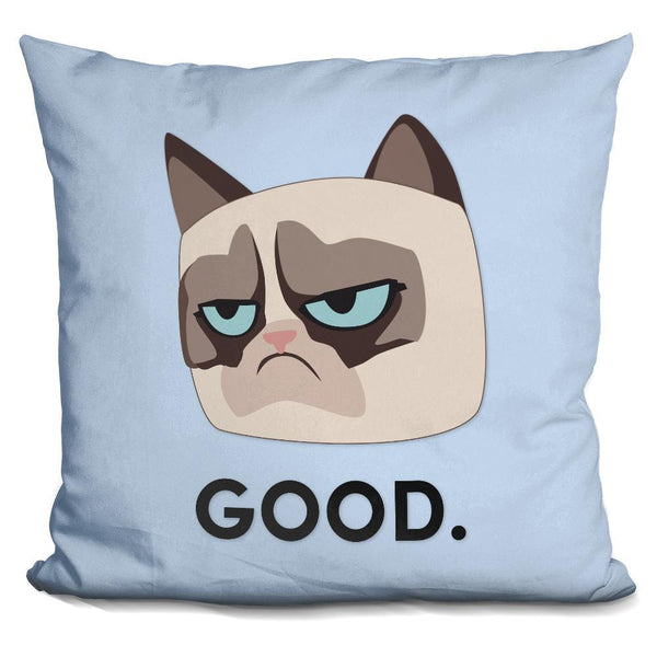 Grumpy Cat Good Throw Pillow