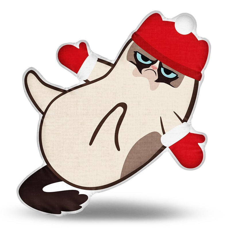 Grumpy Cat Warm Falling Throw Pillow