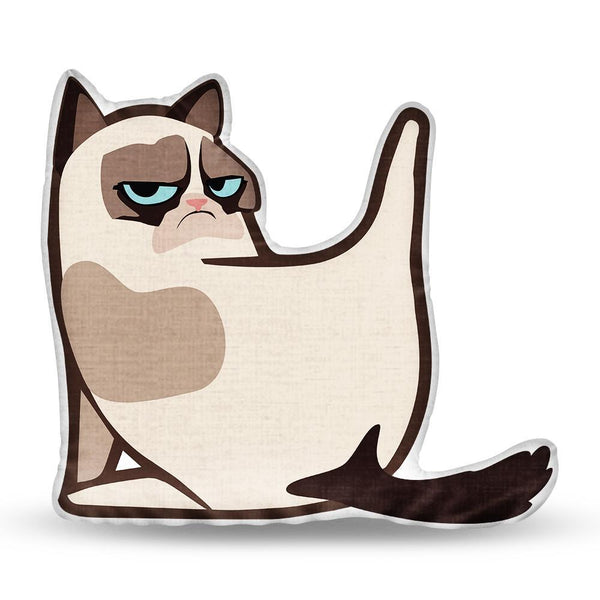 Grumpy Cat What Are You Looking At Throw Pillow