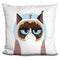 Grumpy Cat F Is For Fly Throw Pillow