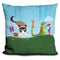 Grumpy Cat H Hedgehog, I, Iguana, J Jam Throw Pillow
