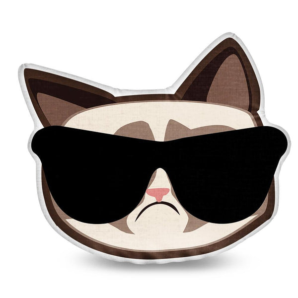 Grumpy Cat Cool Throw Pillow