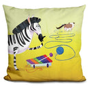 Grumpy Cat Z Is For Zebra Throw Pillow