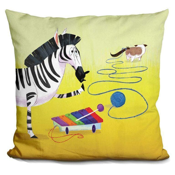 Grumpy Cat Z Is For Zebra Throw Pillow