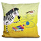 Grumpy Cat Z Is For Zebra Throw Pillow