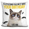 Grumpy Cat A Little Bird Told Me Throw Pillow