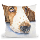 Basset Hound Ii Throw Pillow By George Dyachenko