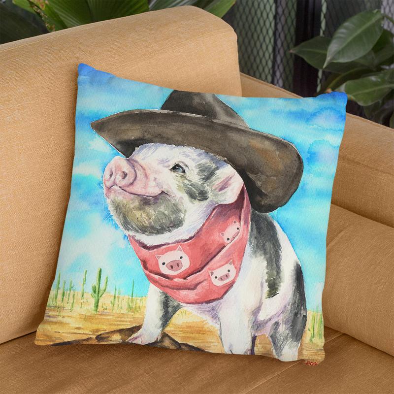 Wild West Throw Pillow By George Dyachenko