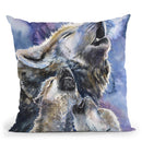 Wolves Family Throw Pillow By George Dyachenko