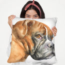 Boxer Ii Throw Pillow By George Dyachenko