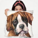 Boxer Puppy Ii Throw Pillow By George Dyachenko