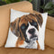 Boxer With Blue Eyes Throw Pillow By George Dyachenko