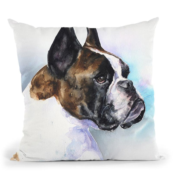Boxer I Throw Pillow By George Dyachenko