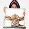 Calf I Throw Pillow By George Dyachenko