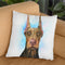 Chocolate Doberman Throw Pillow By George Dyachenko