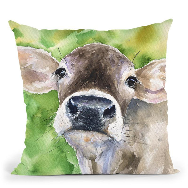 Cow Throw Pillow By George Dyachenko