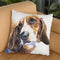 Basset Hound Throw Pillow By George Dyachenko