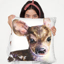 Deer Baby Throw Pillow By George Dyachenko
