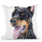 Doberman Throw Pillow By George Dyachenko