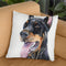 Doberman Throw Pillow By George Dyachenko