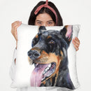 Doberman Throw Pillow By George Dyachenko