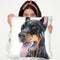 Doberman Throw Pillow By George Dyachenko