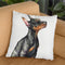 Doberman Puppy Throw Pillow By George Dyachenko
