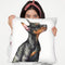 Doberman Puppy Throw Pillow By George Dyachenko