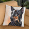Doberman I Throw Pillow By George Dyachenko