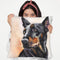 Doberman I Throw Pillow By George Dyachenko