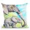 Elephants Throw Pillow By George Dyachenko