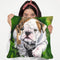English Bulldog Puppy Throw Pillow By George Dyachenko