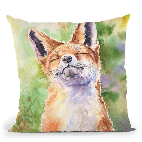 Fox Throw Pillow By George Dyachenko