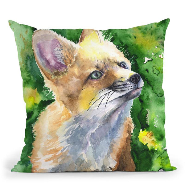 Foxy Throw Pillow By George Dyachenko