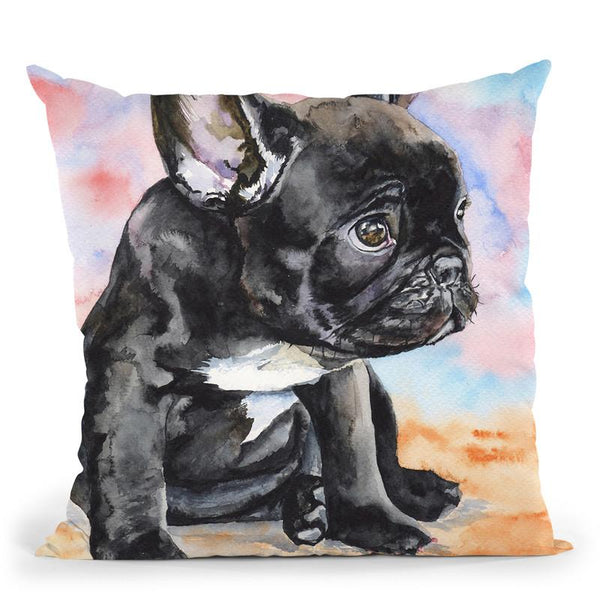 French Bulldog Throw Pillow By George Dyachenko