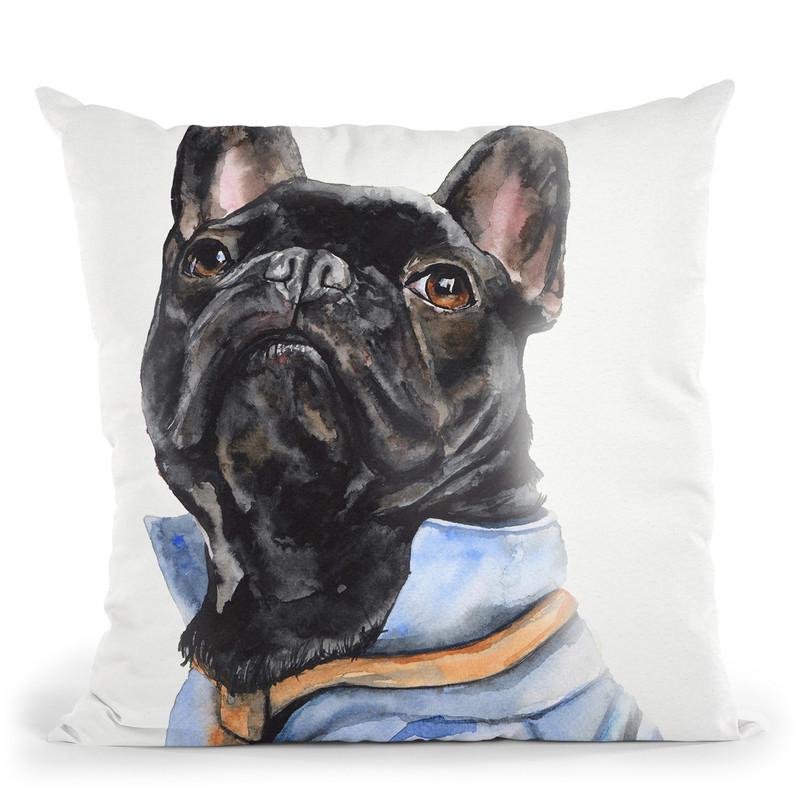 French Bulldog I Throw Pillow By George Dyachenko