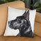 Black Great Dane Throw Pillow By George Dyachenko