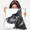 Black Great Dane Throw Pillow By George Dyachenko
