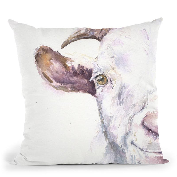 Goat Throw Pillow By George Dyachenko
