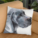Great Dane Ii Throw Pillow By George Dyachenko