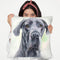 Grey Great Dane Throw Pillow By George Dyachenko
