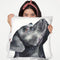 Black Labrador Throw Pillow By George Dyachenko