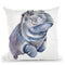 Hippo Baby Throw Pillow By George Dyachenko