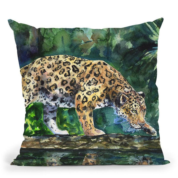 Jaguar Throw Pillow By George Dyachenko