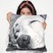 Lab Puppy Throw Pillow By George Dyachenko